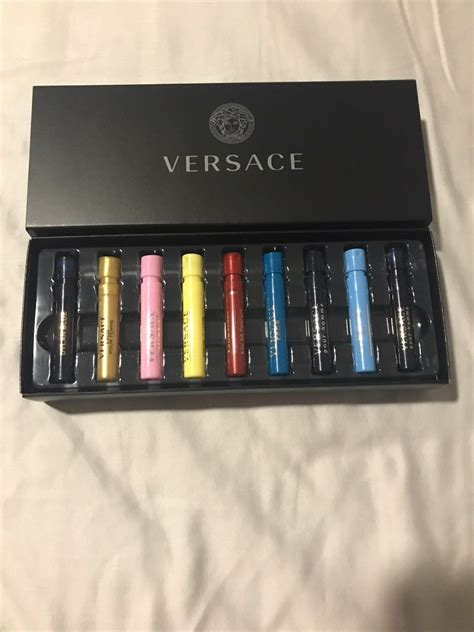 versace perfume photography|Versace perfume sample set.